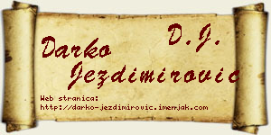 Darko Jezdimirović vizit kartica